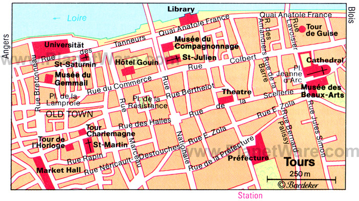 Tours map