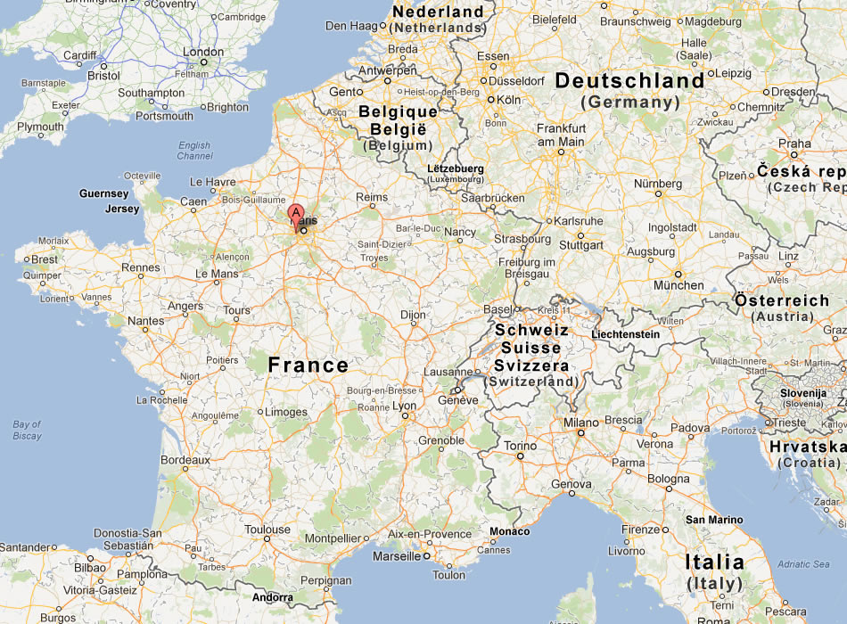 map of Versailles france