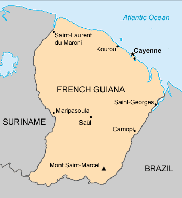 french guiana maps