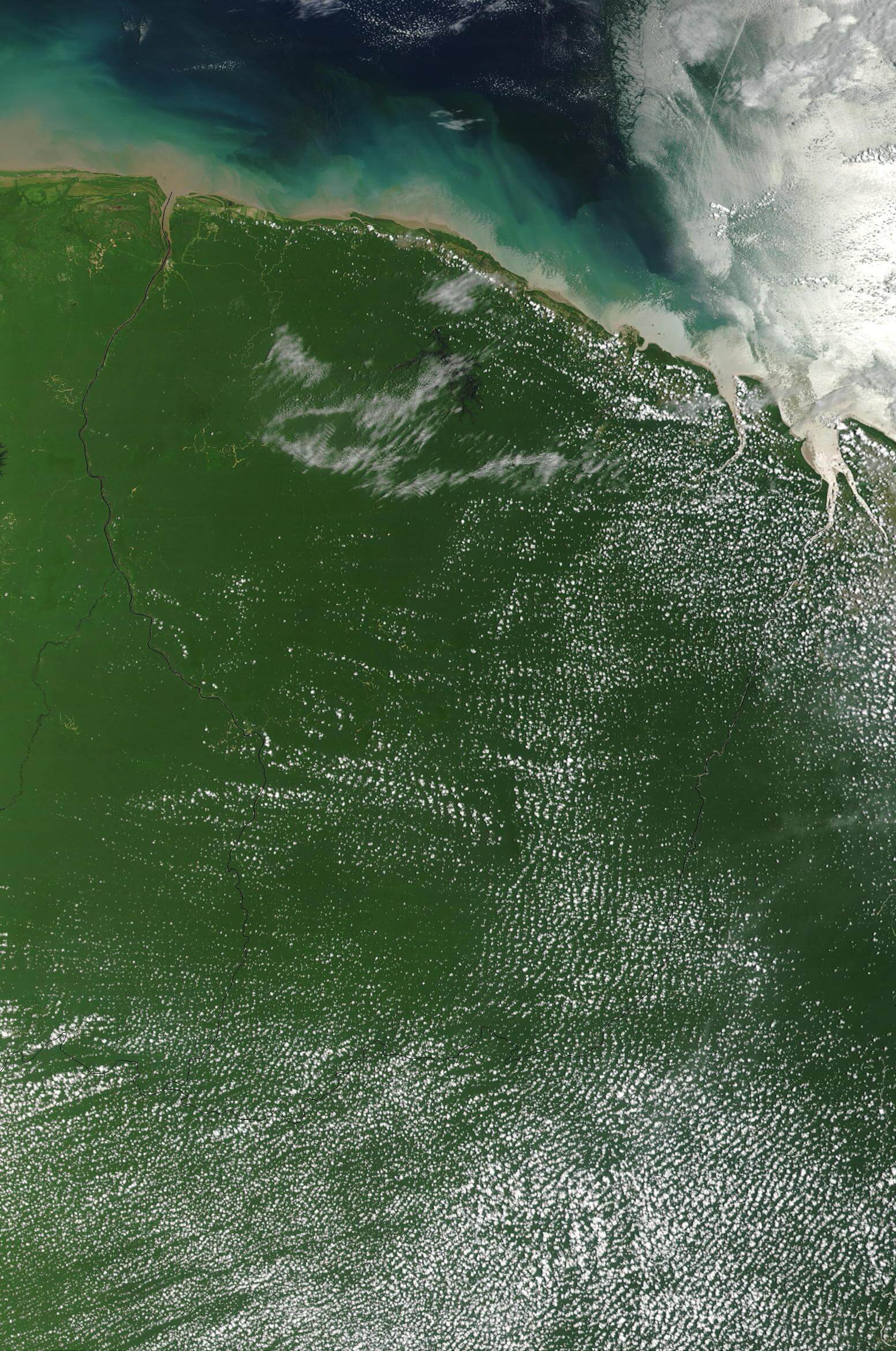 Satellite Image Photo French Guiana France