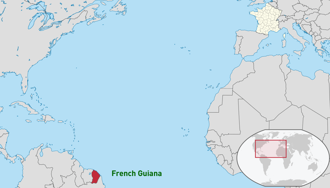 where is french guiana in the world