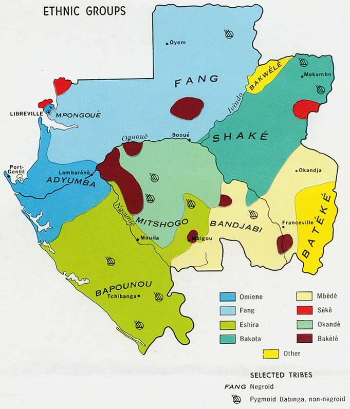 gabon ethnic map 1968