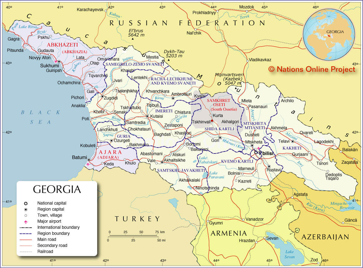 map georgia
