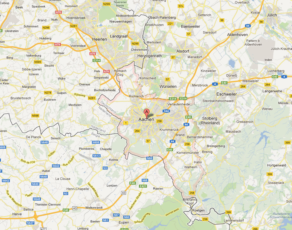 map of Aachen