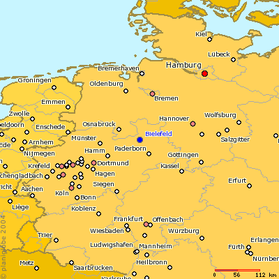 Bielefeld regiona map