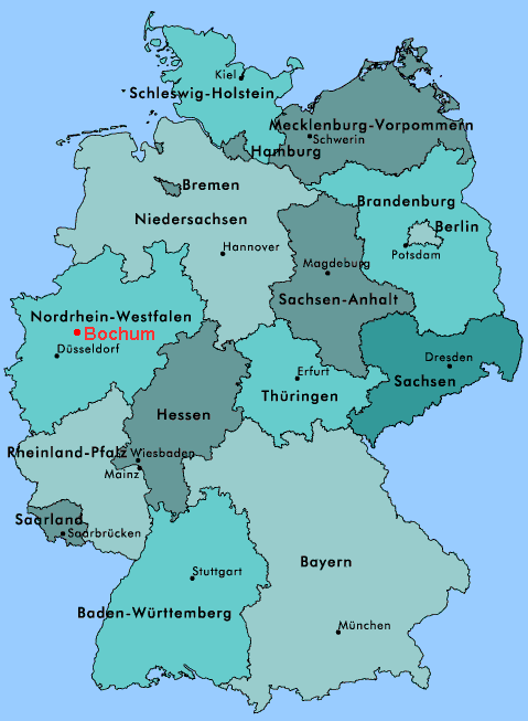 germany bochum map