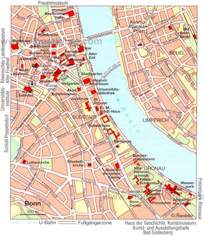 bonn downtown map