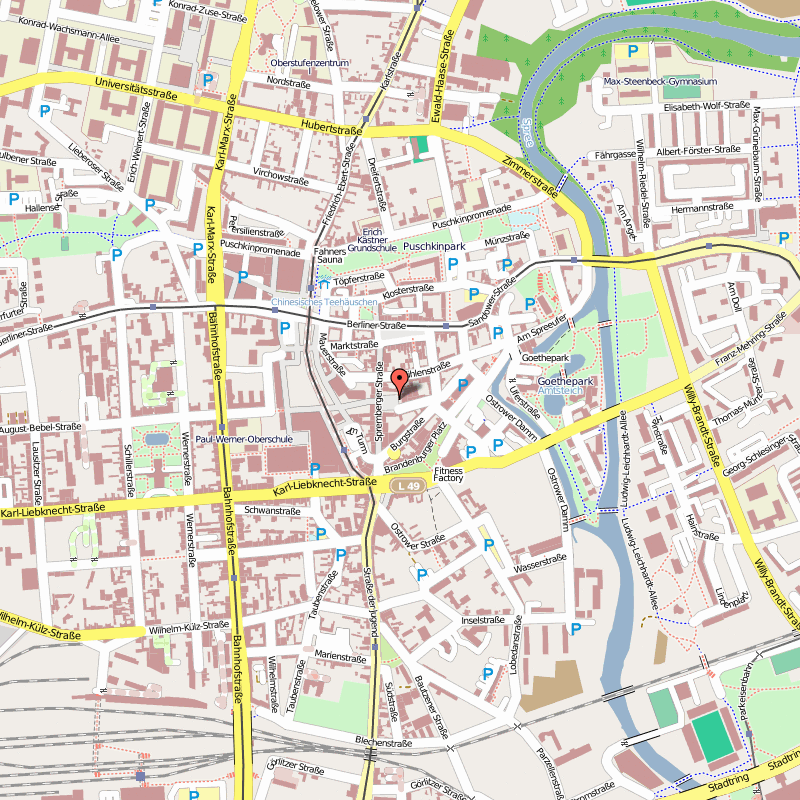 Cottbus Map