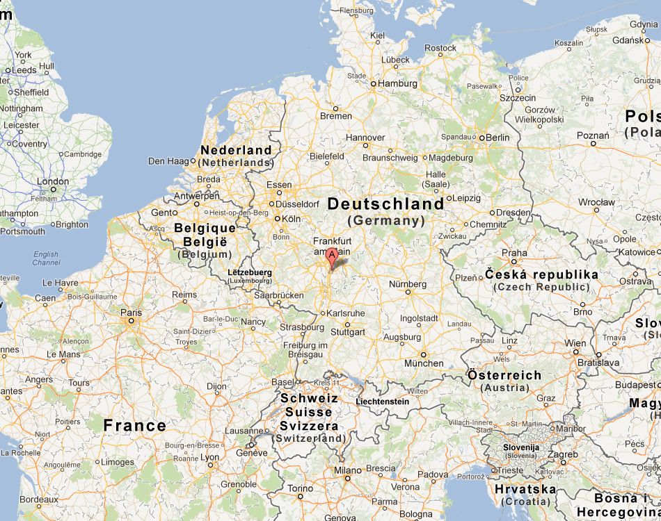 map of Darmstadt germany