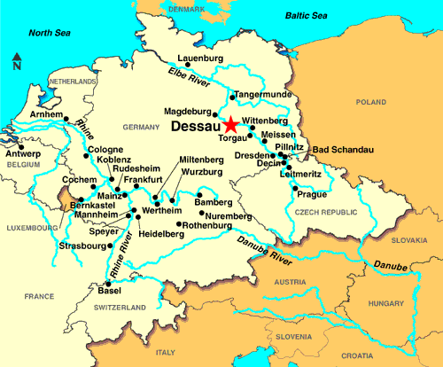 Dessau location map