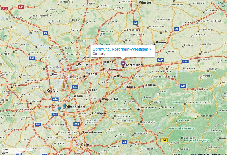 germany Dortmund map