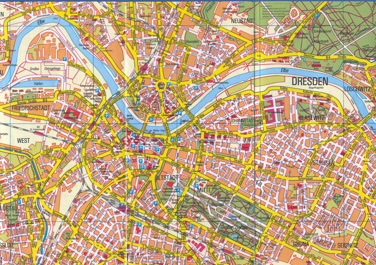 Dresden tourisit map
