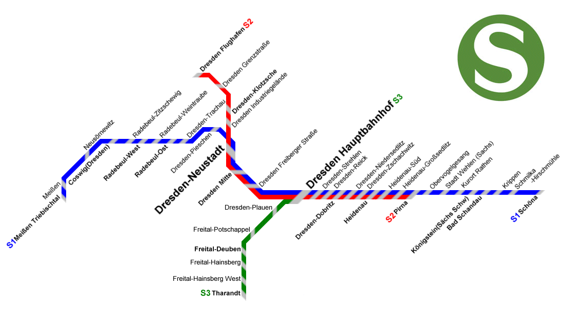 Dresden metro map