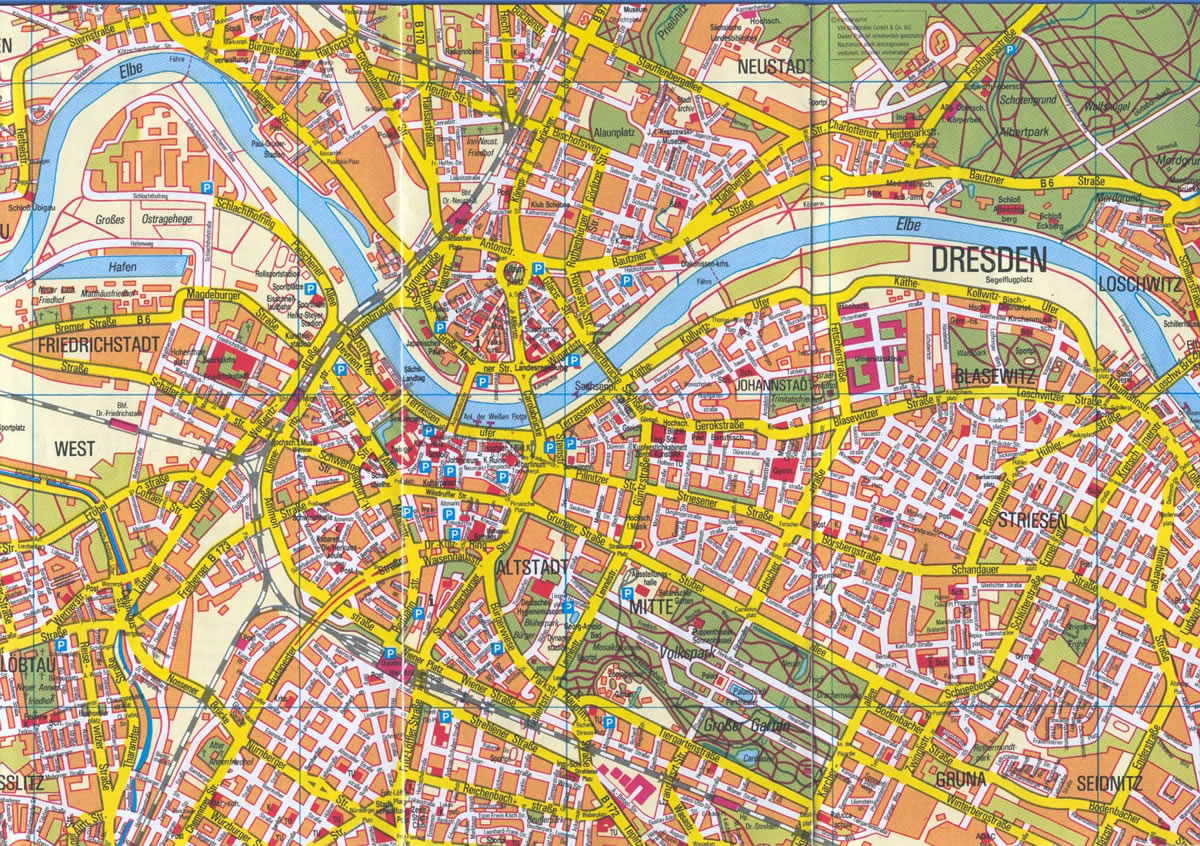 Dresden tourisit map
