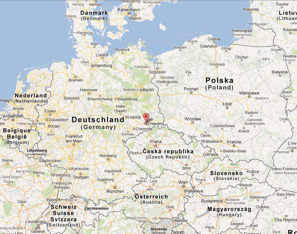 map of Dresden germany