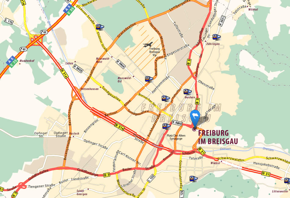 Freiburg map