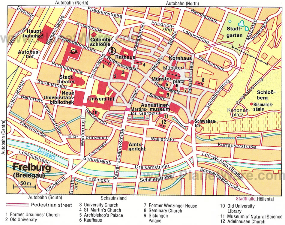 fribourg tourist map