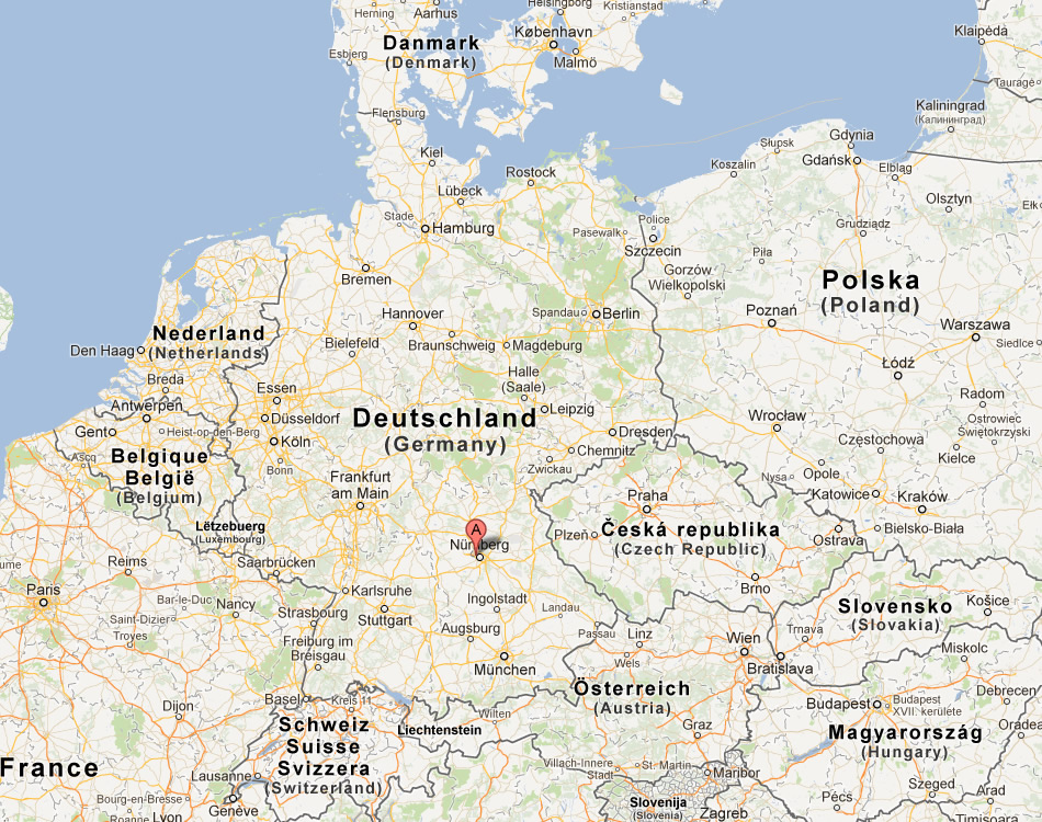 map of Furth germany