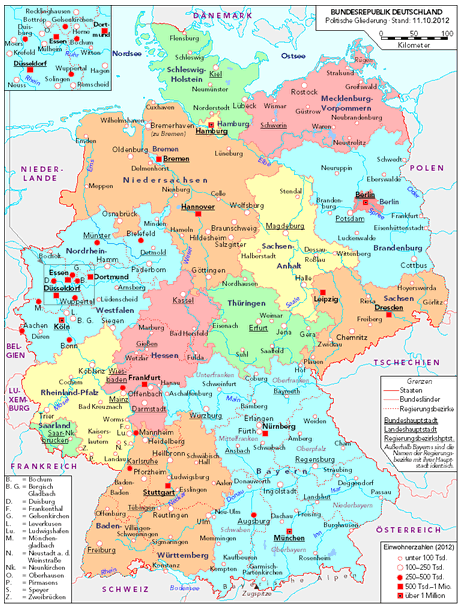 germany political map 2002