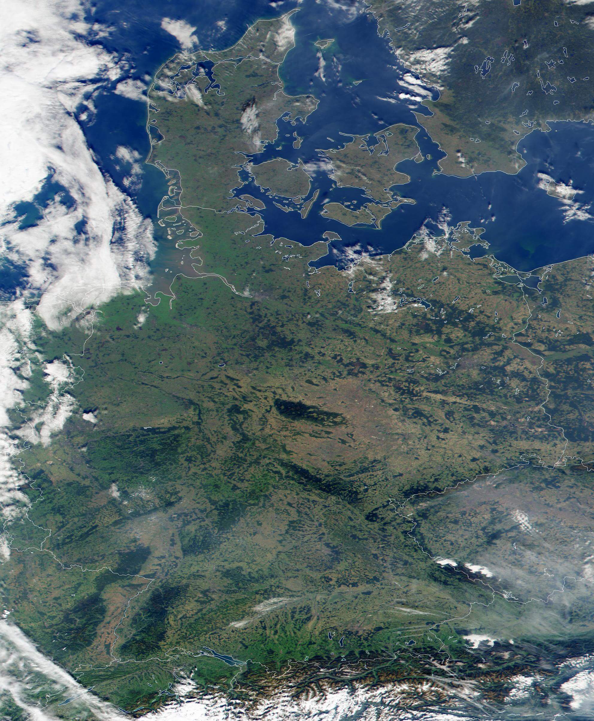 Germany Satellite Map 2006