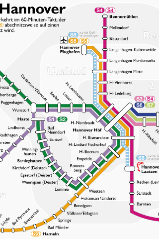 Hannover metro map