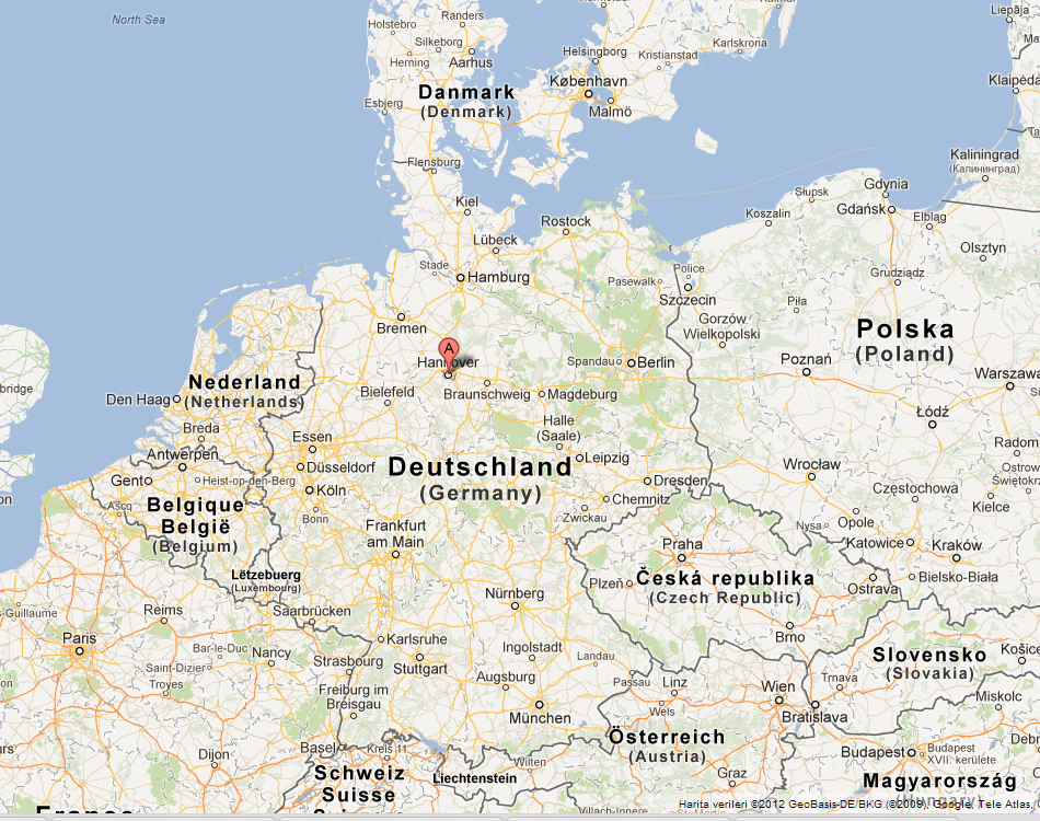map of Hannover germany