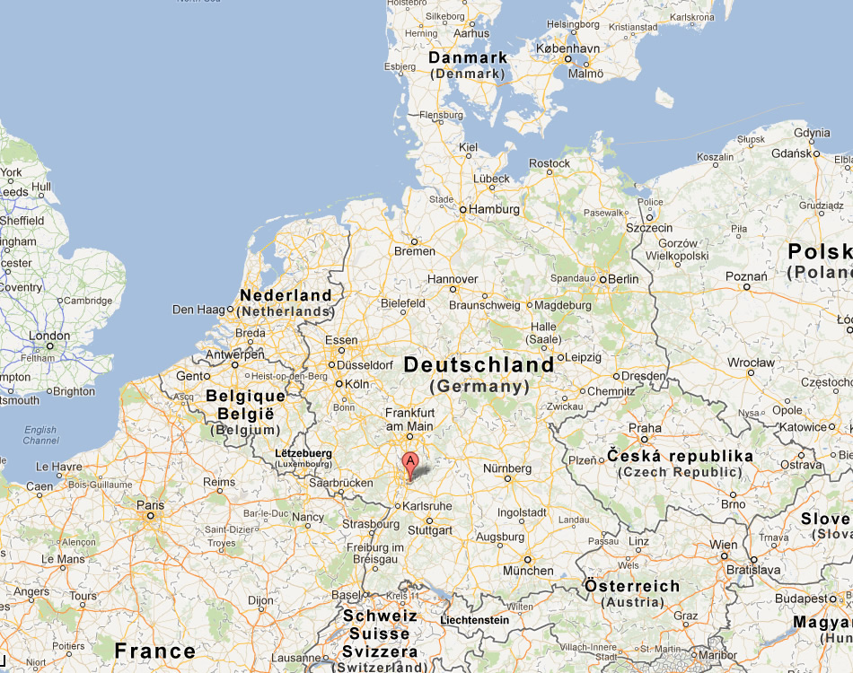 map of Heidelberg germany