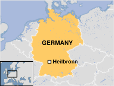Heilbronn germany map