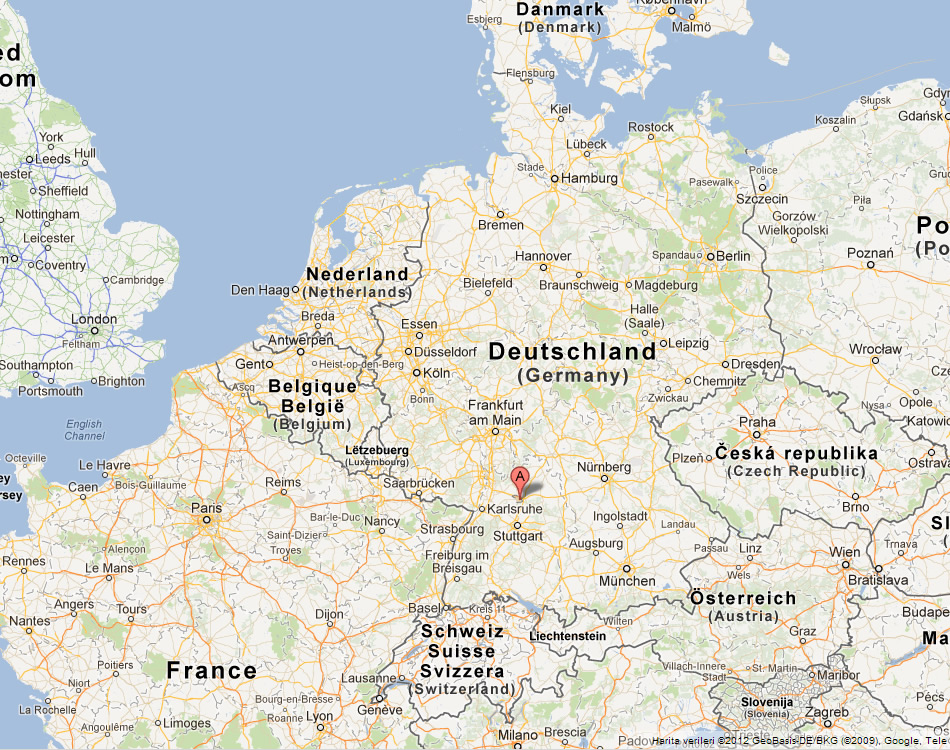 map of Heilbronn germany