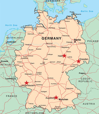 Germany Kaiserslautern Map