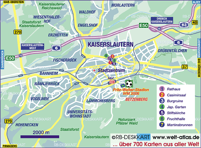 Kaiserslautern regional map