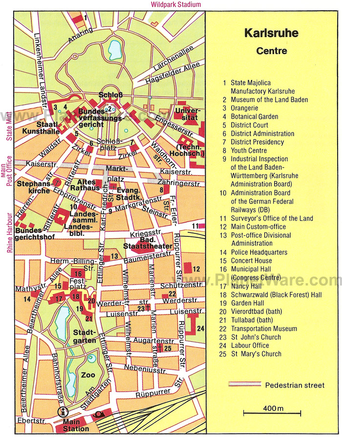 karlsruhe downtown map