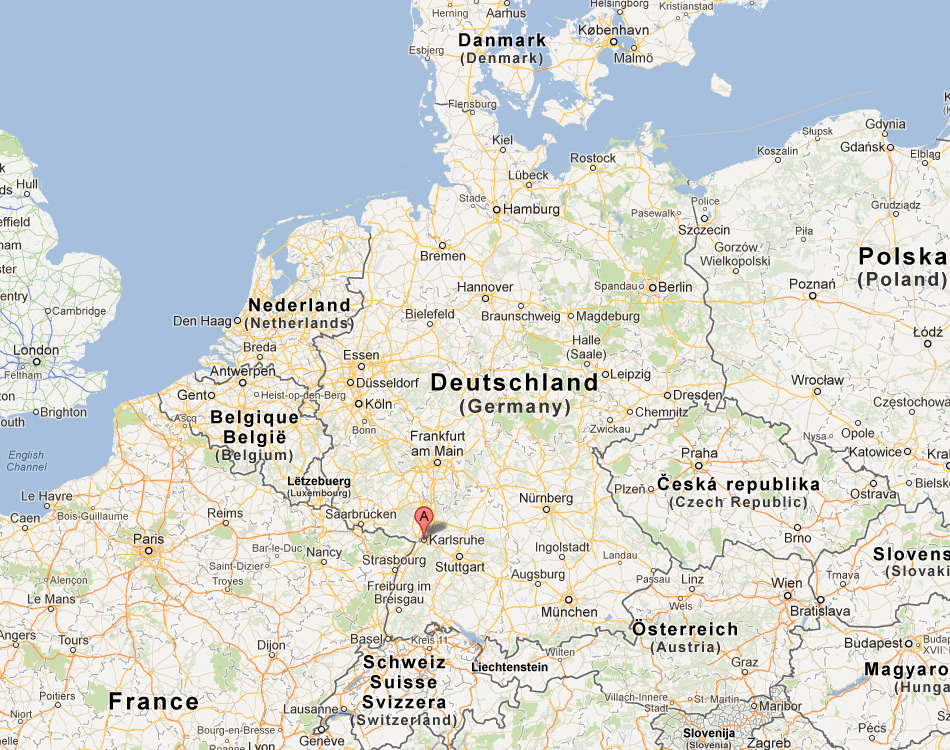 map of Karlsruhe germany
