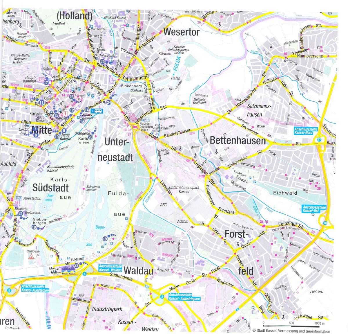 Kassel regional map