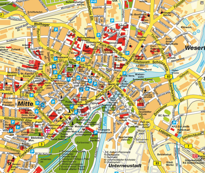 Kassel map