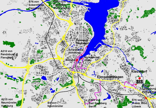 Kiel satellite map