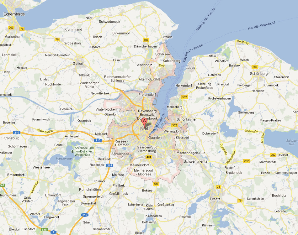 map of Kiel
