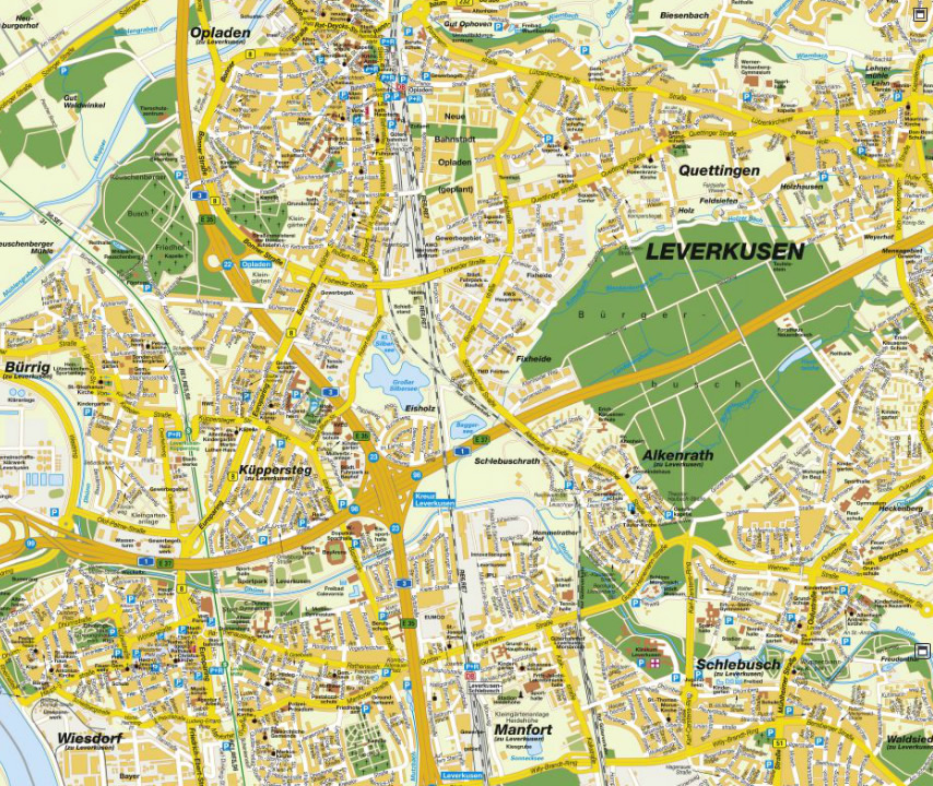 Leverkusen map