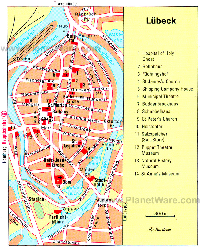 lubeck downtown map