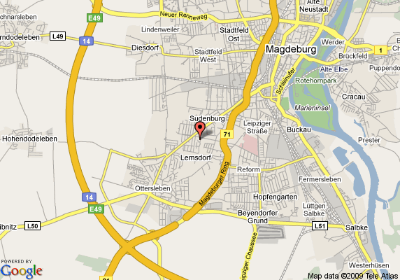 Magdeburg hotels map