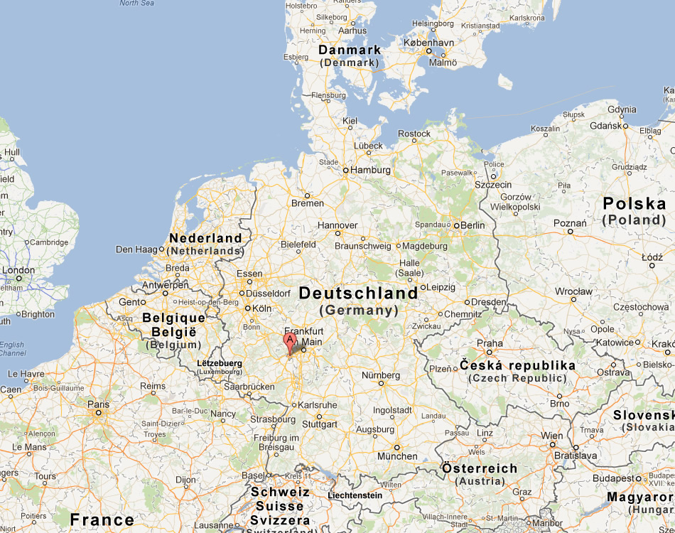 map of Mainz germany