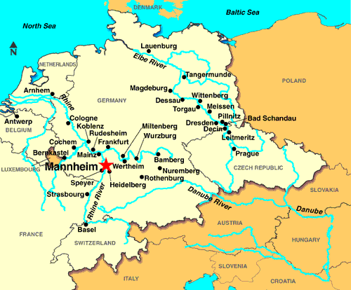 Mannheim province map