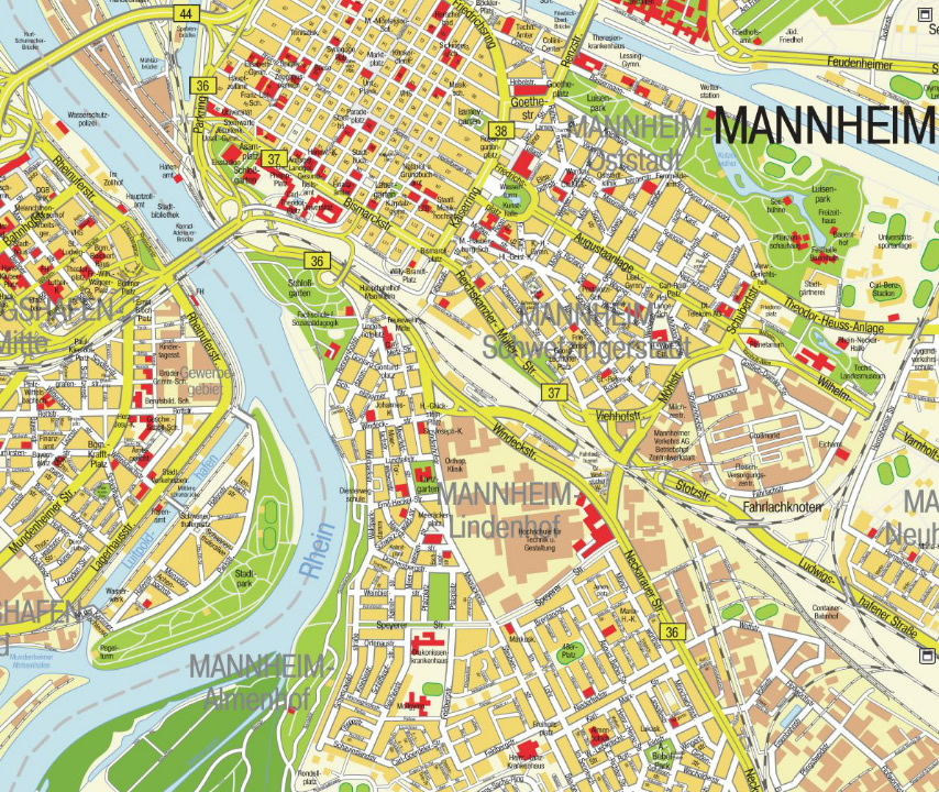 Mannheim map