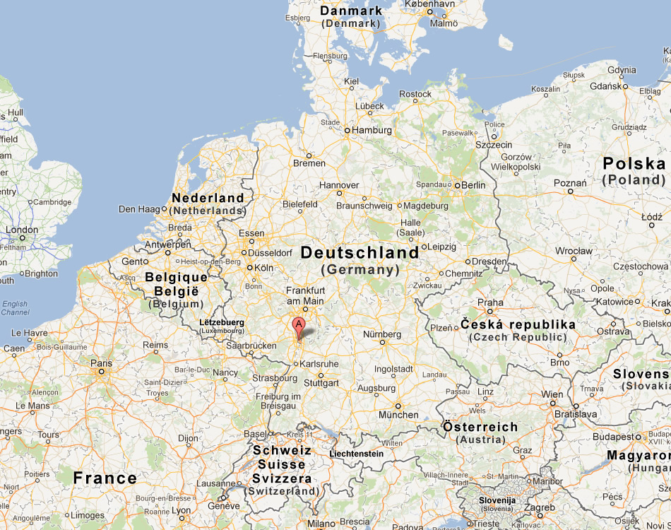 map of Mannheim germany