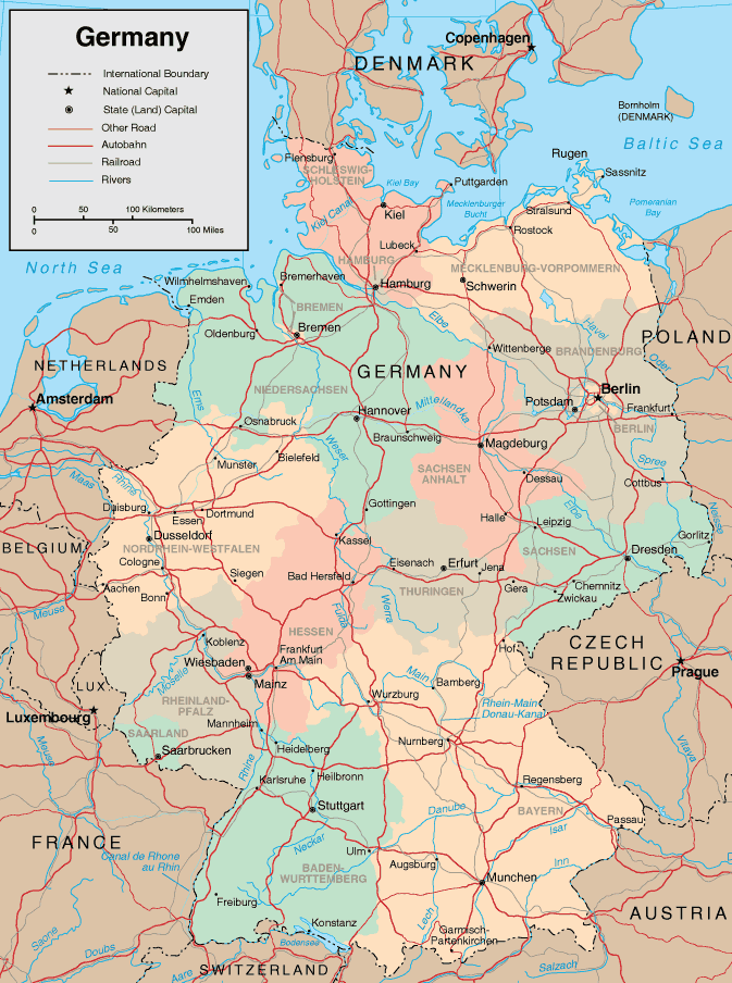 Map of Germany