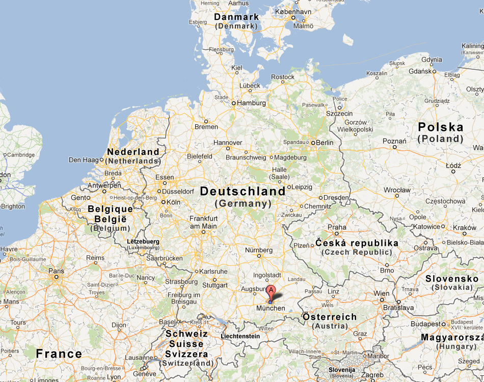 map of Munchen germany