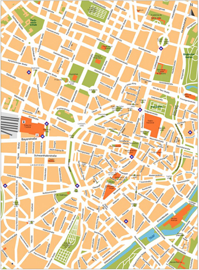 Munchen city map