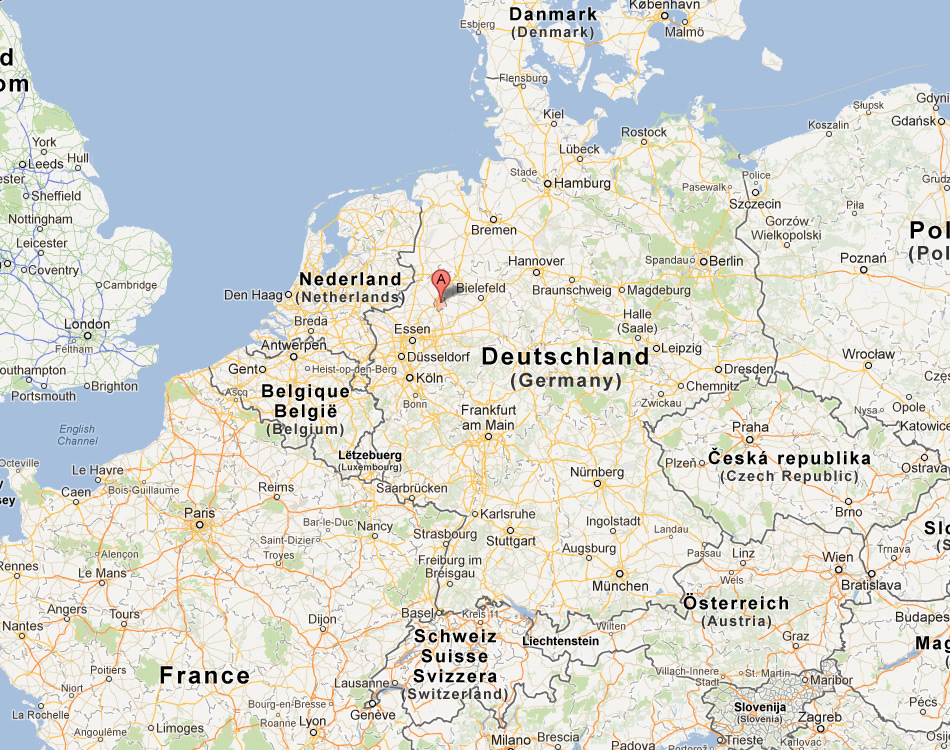 map of Munster germany