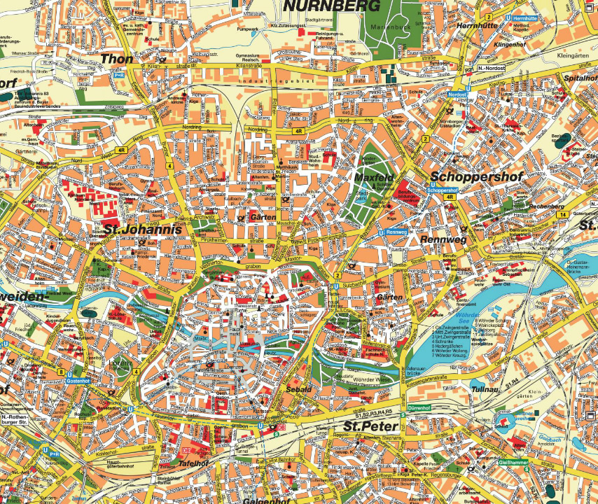Nurnberg map
