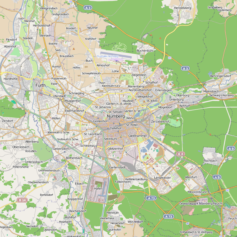 nurnberg area map
